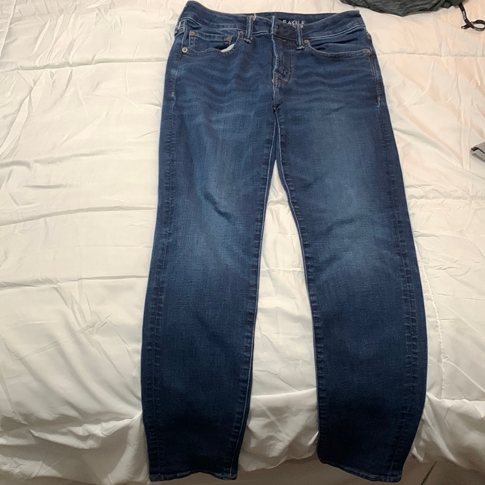 American eagle skinny blue jeans 28x30